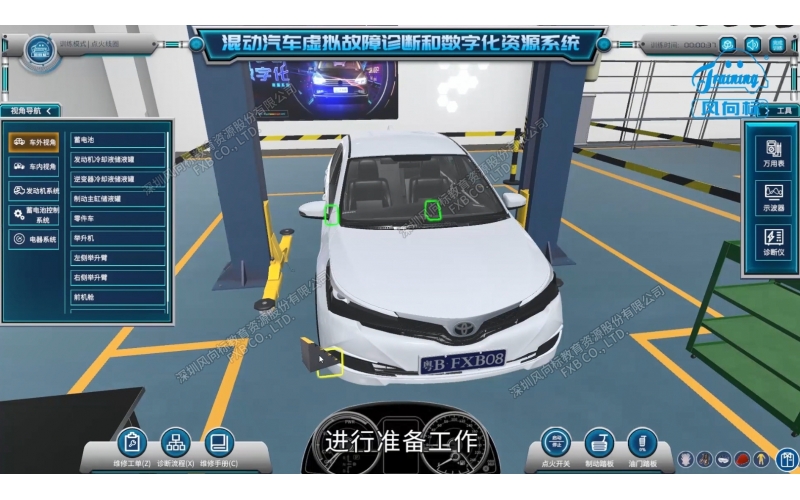 混動(dòng)汽車(chē)虛擬故障診斷和數字化資源系統